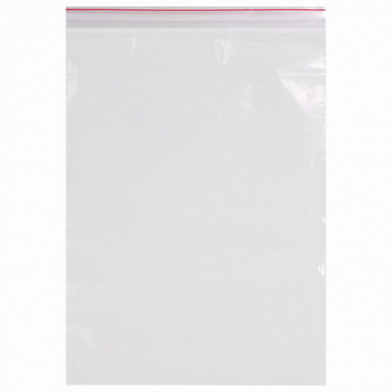 Пакеты с замком ZIP LOCK "зиплок", комплект 100 шт., 200х250 мм, ПВД, толщина 40 микрон, BRAUBERG, 606215