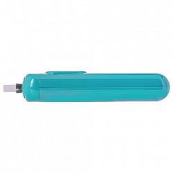 Ластик электрический BRAUBERG "JET", питание от 2 батареек ААА, 8 сменных ластиков, голубой, 229612