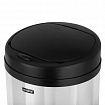 Ведро для мусора СЕНСОРНОЕ 30 л, нержавеющая сталь, черная матовая крышка, питание от 4-х батареек AA (не входят в комплект), LAIMA, 609328