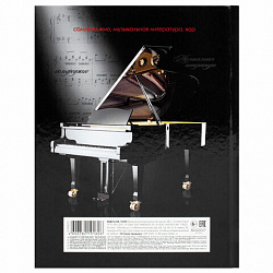 Дневник для музыкальной школы твердый, 48 л., HATBER "Клавиши", 039820, 48ДТмз5В_14210