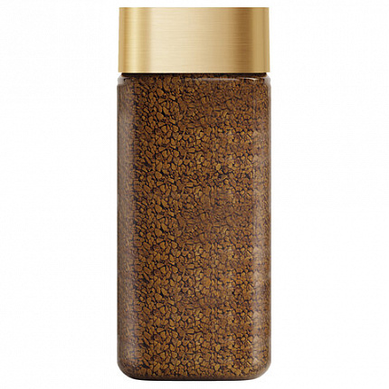 Кофе молотый в растворимом NESCAFE "Gold" 190 г, стеклянная банка, сублимированный, 12135508
