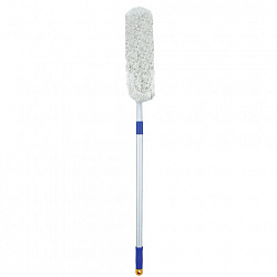 Швабра-рамка 40 см, алюминиевый телескопический черенок 130 см (резьба 1,6 см), МОП хлопок, LAIMA, 601464