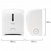 Диспенсер для полотенец в рулонах LAIMA PROFESSIONAL SUPER (H1), механический, белый, ABS-пластик, 609506