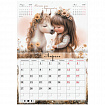 Календарь-планер настенный перекидной на 2026 г., BRAUBERG, 12 листов, 29,5х21,3 см, "Sweet pony", 116948