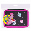 Пенал BRAUBERG, 3 отделения, полиэстер, 21х14 см, "Space sweets", 272332