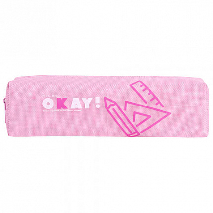 Пенал ЮНЛАНДИЯ ЮНИОР, 1 отделение, полиэстер, "Okay", 20х6х4 см, 273806