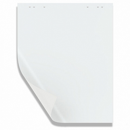 Блокнот для флипчарта 65 г/м2, STAFF 60x90см, 20 листов, белый (ЧИСТЫЙ), 116359