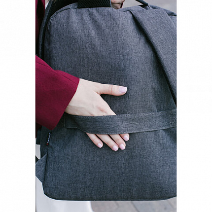 Рюкзак HEIKKI PANEL (ХЕЙКИ) отделение для ноутбука, USB-порт, багажная лента, серый, 44x30x13 см, 273903