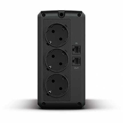 Источник бесперебойного питания CYBERPOWER UT650EG, 650 VA (360 W), 3 евророзетки, 2 розетки RJ-45