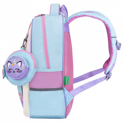 Рюкзак BRAUBERG KIDS MODE с кошельком в комплекте, 1 отделение, "Little sweetie", 39х28x15 см, 273125