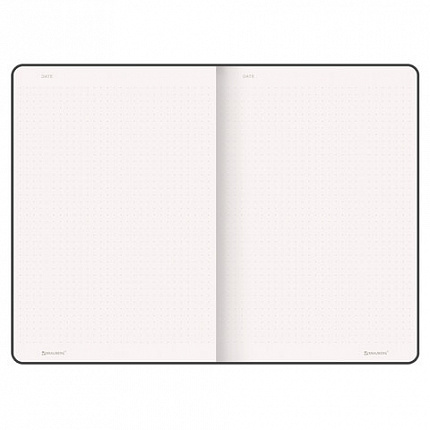 Блокнот А5 (130х210 мм), BRAUBERG ULTRA, под кожу, 80 г/м2, 96 л., в точку, светло-розовый, 113015