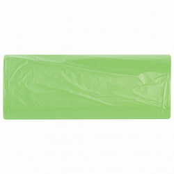 Мешки для мусора биоразлагаемые 30 л, зеленые, в рулоне 20 шт. прочные, ПНД 11 мкм, 50х60 см, LAIMA, 601400