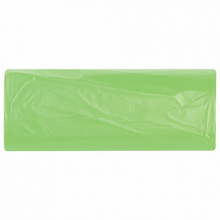 Мешки для мусора биоразлагаемые 30 л, зеленые, в рулоне 20 шт. прочные, ПНД 11 мкм, 50х60 см, LAIMA, 601400