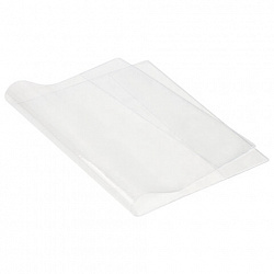 Обложки ПП для тетрадей и дневников, КОМПЛЕКТ 10 шт., 70 мкм, 210х350 мм, прозрачные, ПИФАГОР, 229341