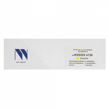 Картридж лазерный NV PRINT (NV-W2032X) для HP Color LaserJet M454dn/M454dw, желтый, ресурс 6000 страниц