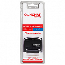 Штамп стандартный ОФИСМАГ "КОПИЯ ВЕРНА", оттиск 38х14 мм, "Printer 9011T", 271925