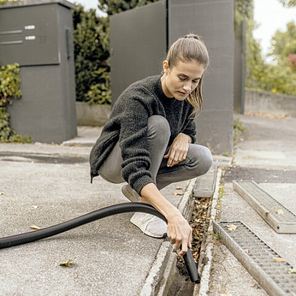 Пылесос хозяйственный KARCHER WD 2 Plus, мусоросборник 12л, мощность 1000 Вт, желтый,, 1.628-000.0