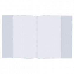 Обложка ПЭ для тетрадей и дневников, 40 мкм, 210х350 мм, прозрачная, ПИФАГОР, 227421