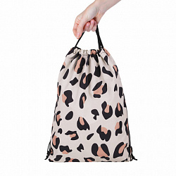 Мешок для обуви BRAUBERG большой удобный с ручкой, 51х41 см, "Wild spots", 271593