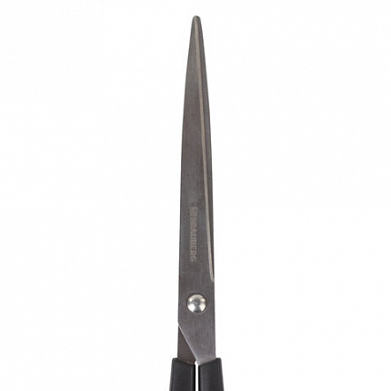 Ножницы BRAUBERG "Standard" 205 мм, черные, классической формы, 2-х сторонняя заточка, 237097