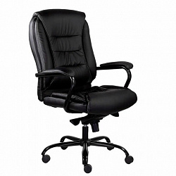 Кресло офисное "Ровер" CH-708, усиленное, НАГРУЗКА до 150 кг, экокожа, черное