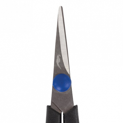 Ножницы для хобби и рукоделия ОСТРОВ СОКРОВИЩ 120 мм, 3-х сторонняя заточка, черно-синие, 237104