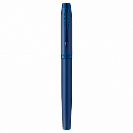 Ручка перьевая PARKER "IM Professionals Monochrome Blue", синий металлик, нержавеющая сталь, синяя, 2172964