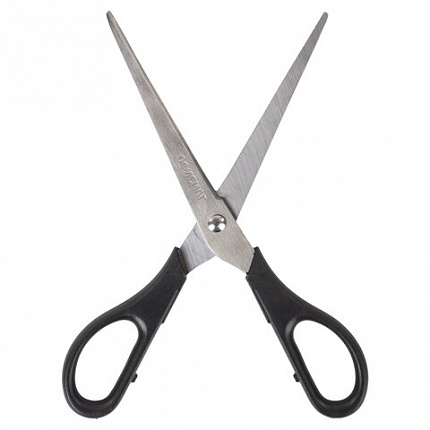 Ножницы ОФИСМАГ "Standard" 190 мм, классической формы, черные, 237100