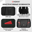 Рюкзак HEIKKI HIGH TECH (ХЕЙКИ) с отделением для ноутбука, USB-порт, черный, 46x30x10 см, 272588
