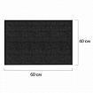 Коврик придверный 40х60 см, ЧЕРНЫЙ, влаго-грязезащитный, 450 г/м2, ребристый, PRIMILA (ПРИМИЛА) EXTRA, 701027