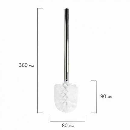 Ершик для унитаза без подставки, нержавеющая сталь, зеркальный, LAIMA, 601621