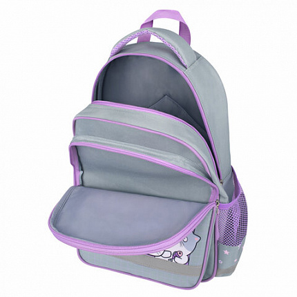 Рюкзак ПИФАГОР SCHOOL, 1 отделение, 3 кармана, "Cats selfie", 38x28х14 см, 273165