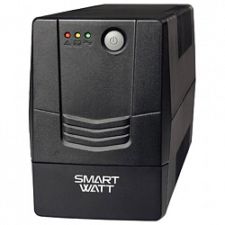 Источник бесперебойного питания SMARTWATT UPS UNI 650E, 650 ВА (390 Вт), 2 розетки, 3703020390007