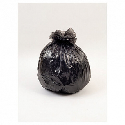 Мешки для мусора 60 л, черные, в рулоне 50 шт., ПНД, 6,2 мкм, 60х80 см, PACLAN "Professional", 40401