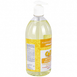 Мыло-крем жидкое гипоаллергенное 1 л, ЗОЛОТОЙ ИДЕАЛ KIDS "Ромашка, череда и календула", дозатор, 609430