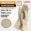 Перчатки МНОГОРАЗОВЫЕ латексные LAIMA "ULTRA" СВЕРХПРОЧНЫЕ, бежевые, размер M (средний), вес 90 г, 700547