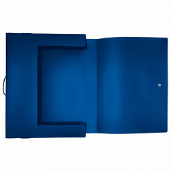 Папка-короб на резинках СИНЯЯ, А4, BRAUBERG, 40 мм, 0,8 мм, 273081