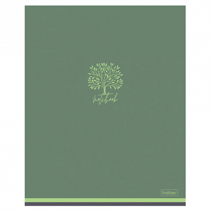 Тетрадь А5 48 л., HATBER скоба, клетка, Soft-touch ламинация, "Лаконично" (микс в спайке), 090520, 48Т5лВ1