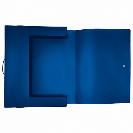 Папка-короб на резинках СИНЯЯ, А4, BRAUBERG, 40 мм, 0,8 мм, 273081