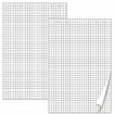Блокноты для флипчарта ПЛОТНЫЕ 80 г/м2, BRAUBERG, 67,5х98 см, КОМПЛЕКТ 5 шт., 20 л., клетка, 124097