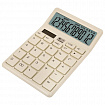 Калькулятор настольный BRAUBERG CH-12-BG (153х103 мм), 12 разрядов, двойное питание, бежевый, 272960