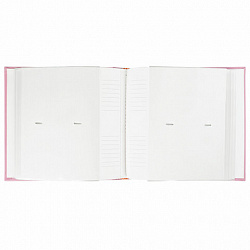 Фотоальбом BRAUBERG "Cute Baby" на 200 фото 10х15 см, под кожу, бумажные страницы, бокс, розовый, 391141