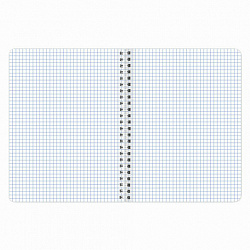 Тетрадь А5 96 л. BRAUBERG, гребень, клетка, обложка картон, "Knowledge" (микс в спайке), 404421