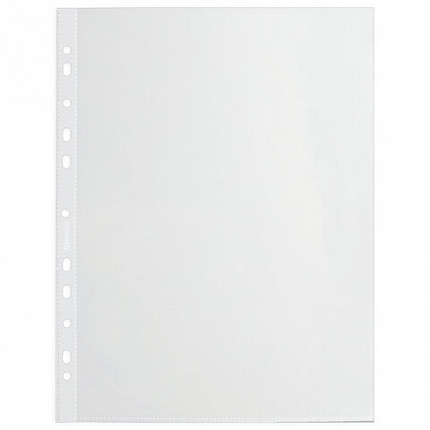 Папки-файлы перфорированные А4 BRAUBERG "EXTRA 900", КОМПЛЕКТ 50 шт., гладкие, ПЛОТНЫЕ, 90 мкм, 229670