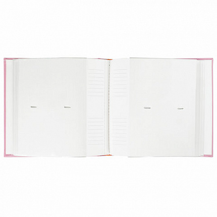 Фотоальбом BRAUBERG "Cute Baby" на 200 фото 10х15 см, под кожу, бумажные страницы, бокс, розовый, 391141