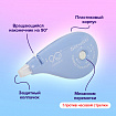 Корректирующая лента BRAUBERG PASTEL 5 мм х 12 м, вращающийся наконечник 90°, ВЫГОДНАЯ УПАКОВКА 3 штуки в блистере,механизм перемотки,272489