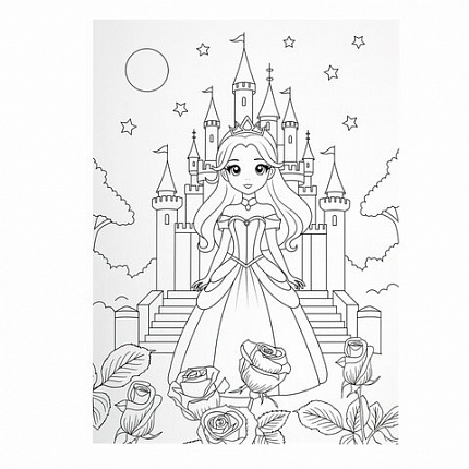 Набор ЮНОГО ХУДОЖНИКА "ПРИНЦЕССА" для рисования и творчества в кейсе ЮНЛАНДИЯ, 75 предметов, 665673