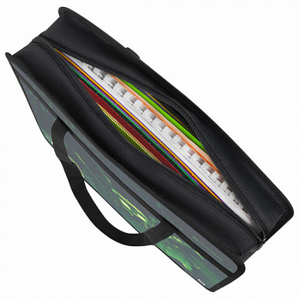 Папка на молнии с ручками BRAUBERG А4, 1 отделение, пластик, 80 мм, "Ominous spider", 273371