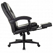 Кресло офисное CH-868N-BF, синхромеханизм, подставка для ног, экокожа, черное, 2018358