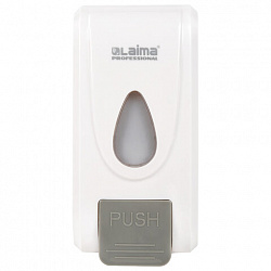 Дозатор для жидкого мыла-пены LAIMA PROFESSIONAL ECONOMY, НАЛИВНОЙ, 1 л, ABS-пластик, белый, 607322, X-2228-F1